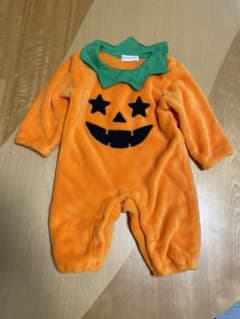 ハロウィン　仮装　80cm  ロンパース　カバーオール　かぼちゃのサムネイル