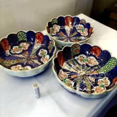 有田焼 伊万里焼 古伊万里 金彩 色絵 6寸皿 なます皿 小皿 小鉢