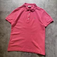 라코스테 일본제 사슴의 아이 폴로 셔츠 핑크 LACOSTE 42 반소매