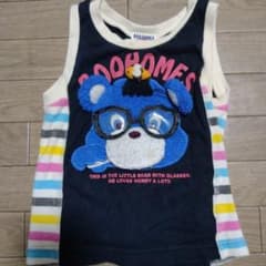 BOOHOMES クマ刺繍 ノースリーブタンクトップ 110cmのサムネイル