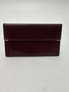 Cartier カルティエ 長財布 ボルドー レザー　美品