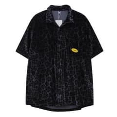 Leopard Print Velour Short Sleeve Shirtのサムネイル