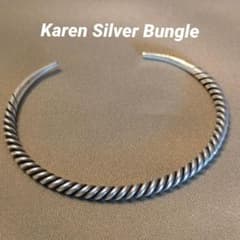 最終値下げ　カレンシルバー　ハンドメイド　バングル　b-7 最終値下げ カレンシルバー ハンドメイド バングル b-7 - メルカリ