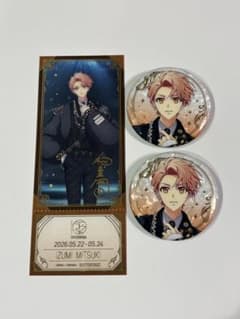 ①3点 和泉三月 アイナナ expo 缶バッジ 特典 チケット風クリアカード