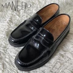 美品 MANEBU マネブ VOVO ボボ レザー コインローファー 38 - メルカリ