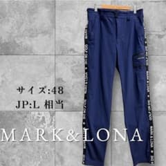 MARK AND LONA スエード　サイズ48 MARK & LONA ネイビー ストレッチパンツ サイズ48（JP:L相当） - メルカリ
