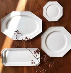 吉田健宗さん白釉オクトゴナル長皿 2枚 - メルカリ