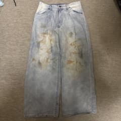 kutir ワイドデニムパンツ ライトブルーのサムネイル