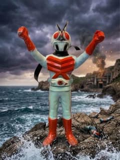 ポピー 仮面ライダーX ミニソフビ 当時物 昭和レトロ マルサン