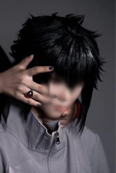 NARUTO サスケ コスプレ Lサイズ セット済みウィッグ付きのサムネイル