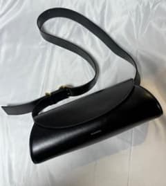 JIL SANDER レザー ショルダーバッグ ブラックのサムネイル