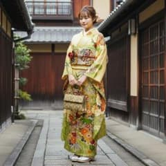 振袖単品 プラス5万円でフルセット（7点セット）にもできます！lf222 