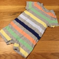 babygap カラフルボーダー&動物柄ロンパース2枚セットのサムネイル