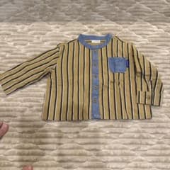 ストライプ柄 長袖シャツ 95サイズのサムネイル