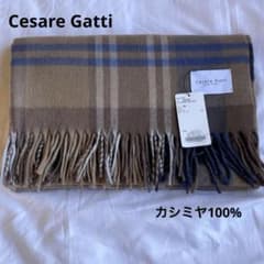 ☆Cesare Gatti チェザーレ ガッティ☆カシミヤストール☆ブラウン系
