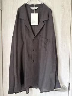試着のみ　ANCELLM WOOL KERSEY テーラードシャツ サイズ1 茶 試着のみ ANCELLM WOOL KERSEY テーラードシャツ サイズ1 茶 - メルカリ