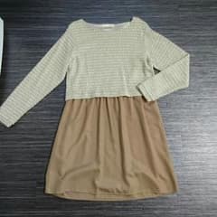 ワンピース　ベージュ系　Lサイズのサムネイル
