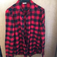 gu 赤黒チェックシャツのサムネイル