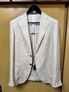新品　未使用　TAGLIATORE タリアトーレ　リネン ヘリンボーン 46のサムネイル