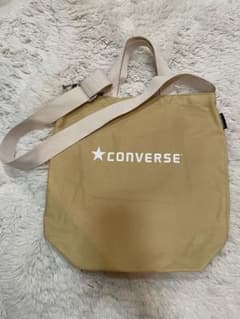 CONVERSE キャンバス 2WAY ショルダーバッグ ベージュのサムネイル