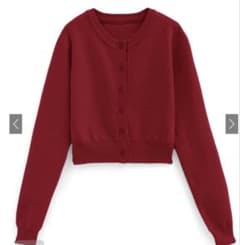 GRL ショート丈ニットカーディガン