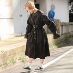 さらりさん専用　セパレートワンピース　アウター　ブラックのサムネイル