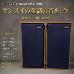 【超希少】SANSUI SP-G300 スピーカー ペア サンスイ 動作確認済 超希少】SANSUI SP-G300 スピーカー ペア サンスイ 動作確認済 - メルカリ