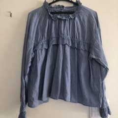 お値下げ‼️サマンサモスモスシャーリングスカラップレースギャザーブラウス