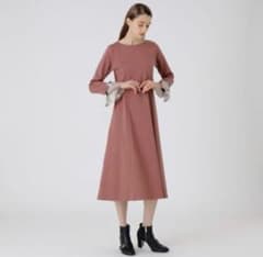 ブルーレーベル ピンク 七分袖 ワンピース 38サイズのサムネイル