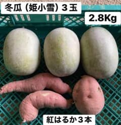 とうがん（姫小雪）　さつまいも　セットのサムネイル