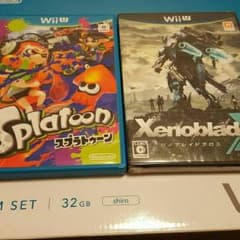 Wii U　プレミアムセット32GB　ソフト3本セット　送料無料のサムネイル