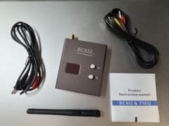 RC832 5.8GHz 48CH FPV AV受信機 アンテナ・ケーブル付のサムネイル