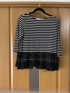 ブージュルードボーダーカットソー(7分袖)のサムネイル