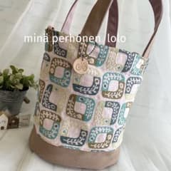 ハンドメイド バケツトートバッグ ミナペルホネン lolo 523 - メルカリ