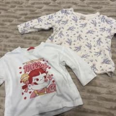 花柄とMilkyキャラクターTシャツ2枚セットのサムネイル