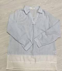 グローブ　ストライプシャツ　Lサイズのサムネイル
