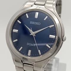 【新品電池/稼働】SEIKO DOLCE ブルー文字盤 純正ブレス 新品電池/稼働】SEIKO DOLCE ブルー文字盤 純正ブレス - メルカリ