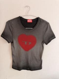 DIESEL ハートロゴ リブTシャツのサムネイル