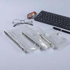 透明　バインダー　ルーズリーフ　6穴　a6 ノート　シール帳のサムネイル