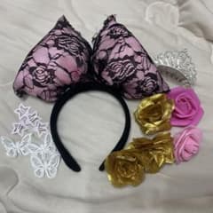 jk 体育祭 盛り髪セット ピンクのサムネイル