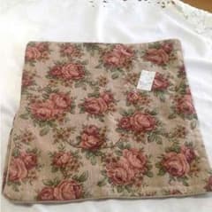 薔薇のゴブラン織クッションカバー  新品タグ付きのサムネイル