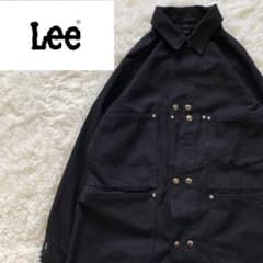 Lee Lyeden コラボ ダブルスナップボタン カバーオール 黒 美品 希少 Lee Lyeden コラボ ダブルスナップボタン カバーオール 黒 美品 希少