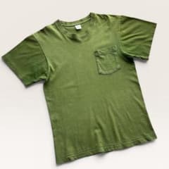 80's USA製 FRUIT OF THE LOOM ポケットTシャツ 若草色 - メルカリ