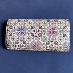 花柄型押し 長財布 浅草文庫のサムネイル