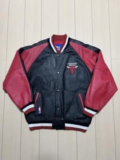 シカゴブルズ bulls プロプレイヤー レザージャケット ジェフ 