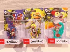 신품 미개봉 amiibo 스플라툰 옥틀링(블루) 외 3종류 세트