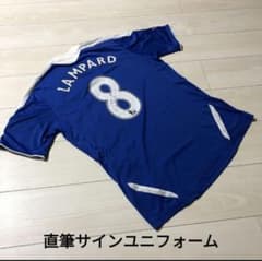 希少】ランパード直筆サイン入ユニ チェルシー11/12ホームタグ付