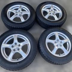 ◇中古溝有りグッドイヤー195/65R15スタッドレスセット カローラ 