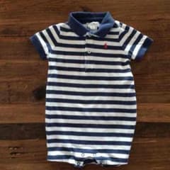 Ralph Laurenボーダーロンパースのサムネイル
