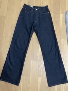 ZARA ルーズフィットデニムパンツ インディゴブルー EUR38のサムネイル